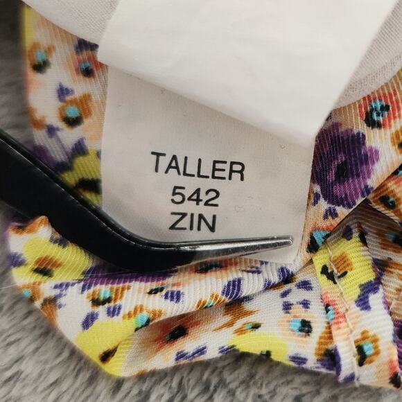 Zara Dress Womens L Multicolor Floral Satin Slip Ruched Tie Front Mini Party - Picture 8 of 11